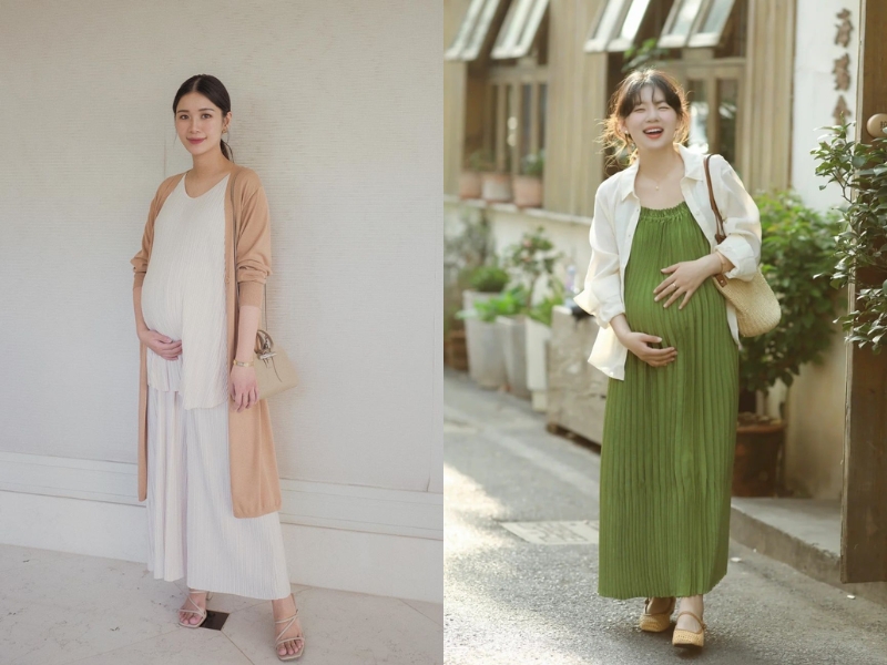 những mẫu váy bầu mùa hè đẹp