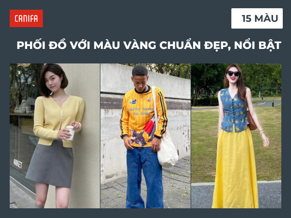 màu vàng hợp với màu gì