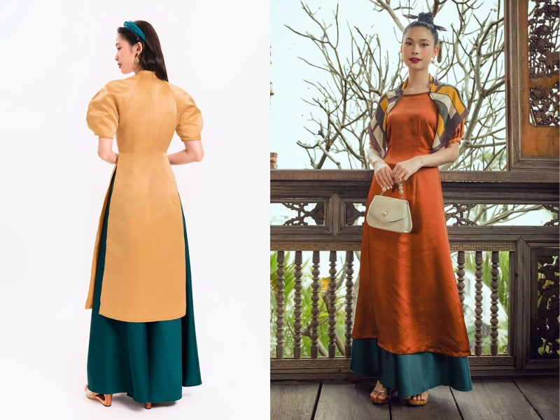áo dài kiểu tay phồng