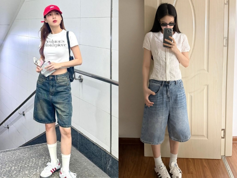 áo lửng quần ống rộng
