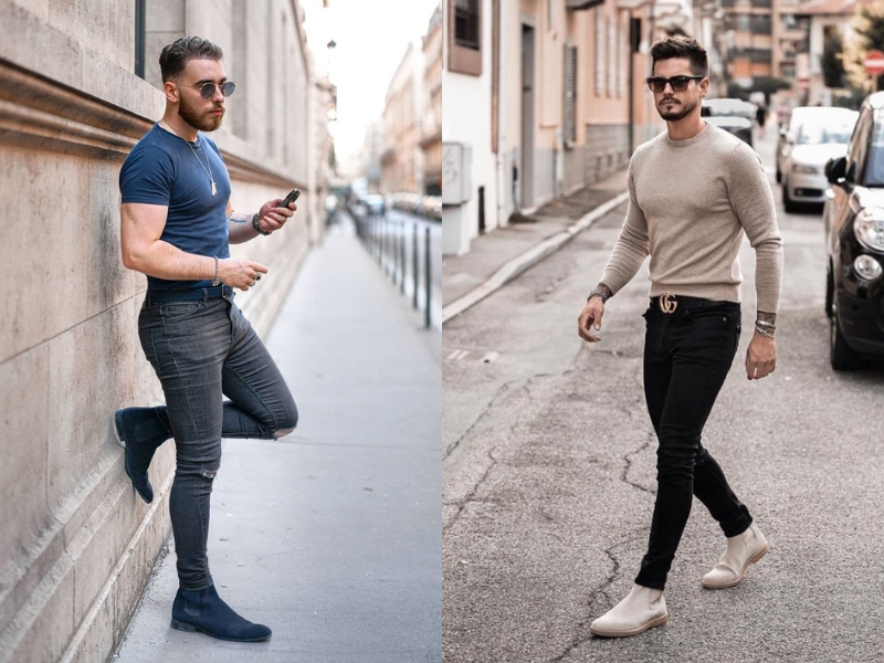 cách phối đồ nam với giày boot