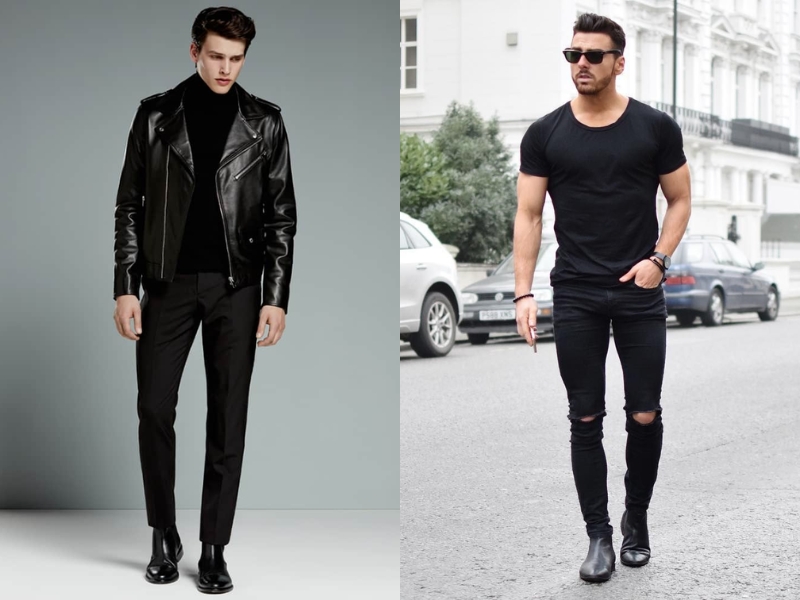 phối đồ với giày boot nam