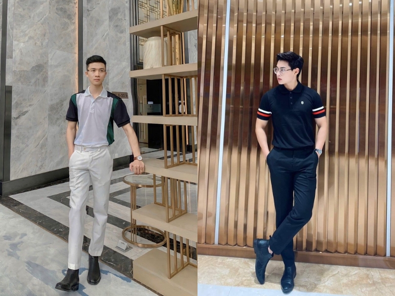 phối đồ với giày boot nam