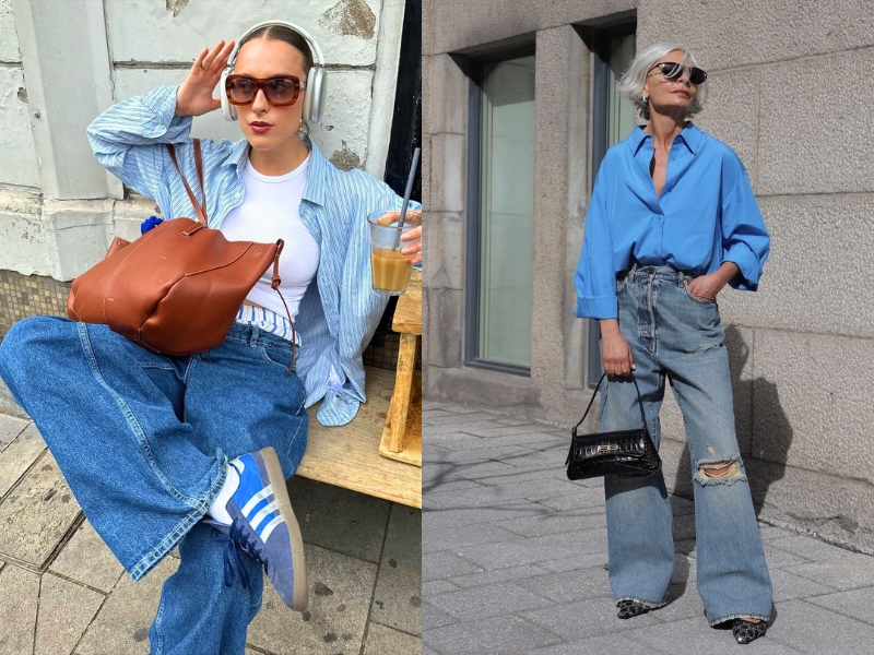 màu xanh coban phối với màu gì