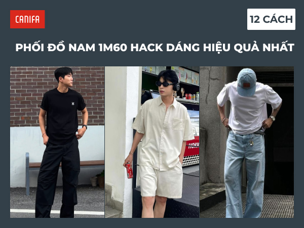 cách phối đồ cho nam 1m60