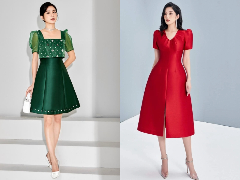 đầm tafta cao cấp