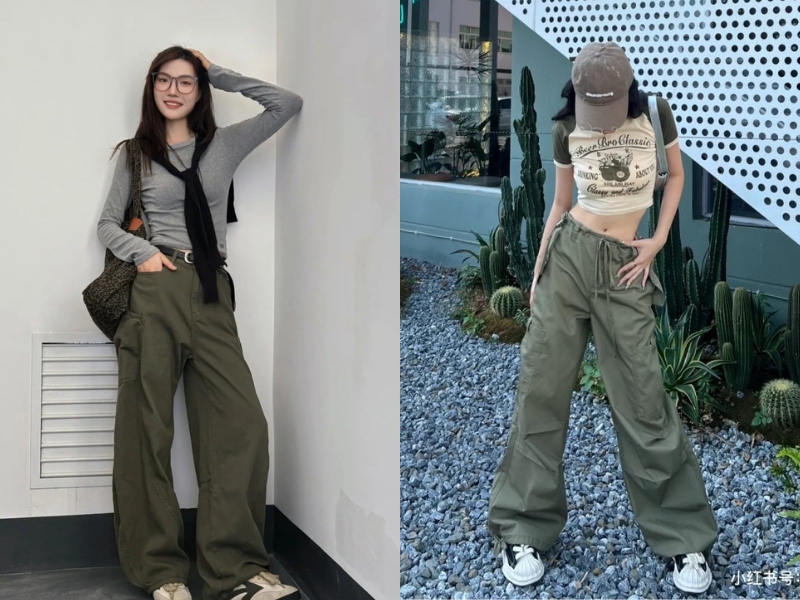 quần xanh rêu phối áo màu gì nam