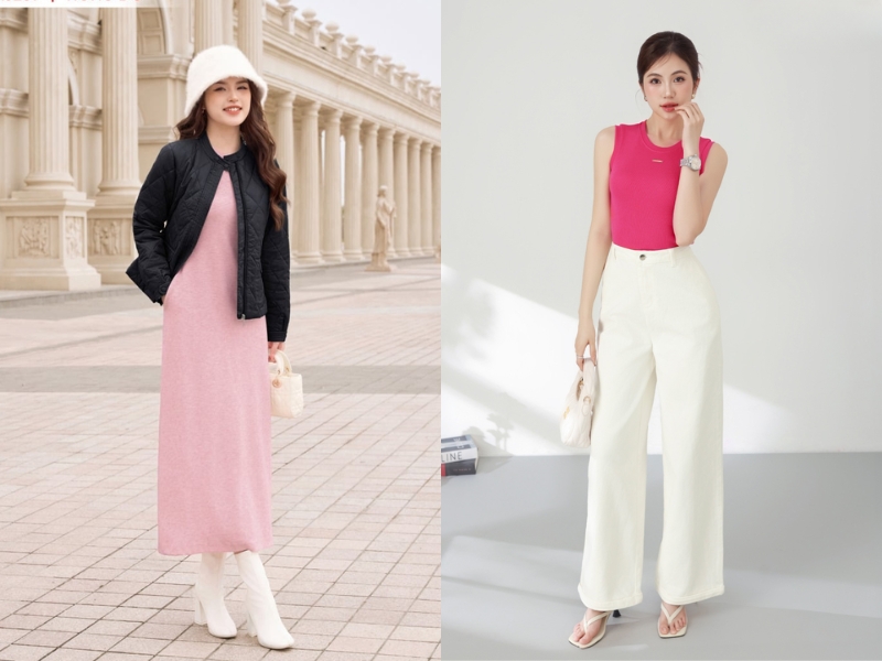 màu hồng kết hợp với màu gì