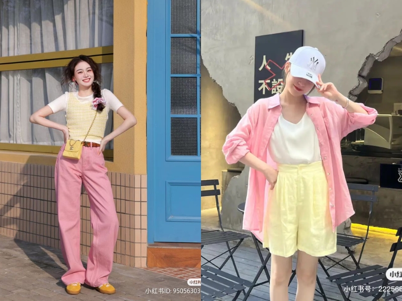 màu hồng phối với màu gì đẹp