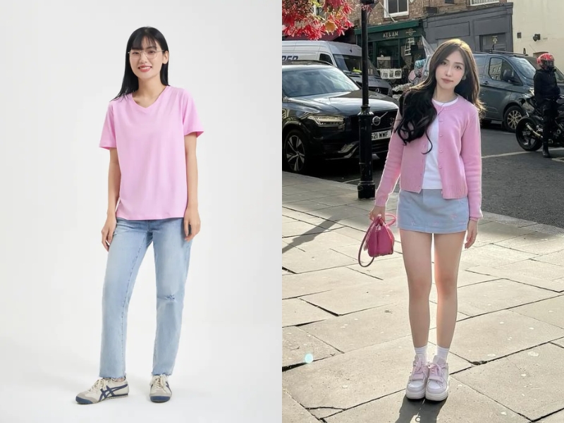 màu hồng kết hợp màu gì đẹp
