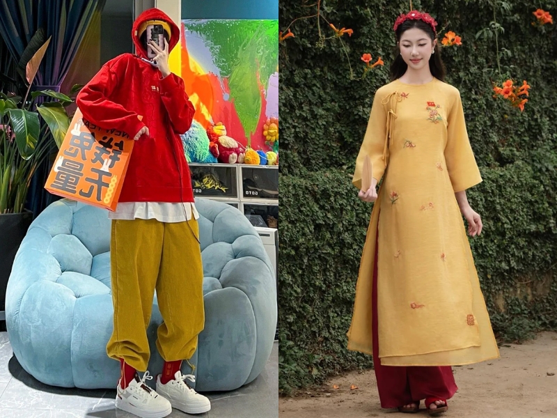 màu gì hợp với màu vàng