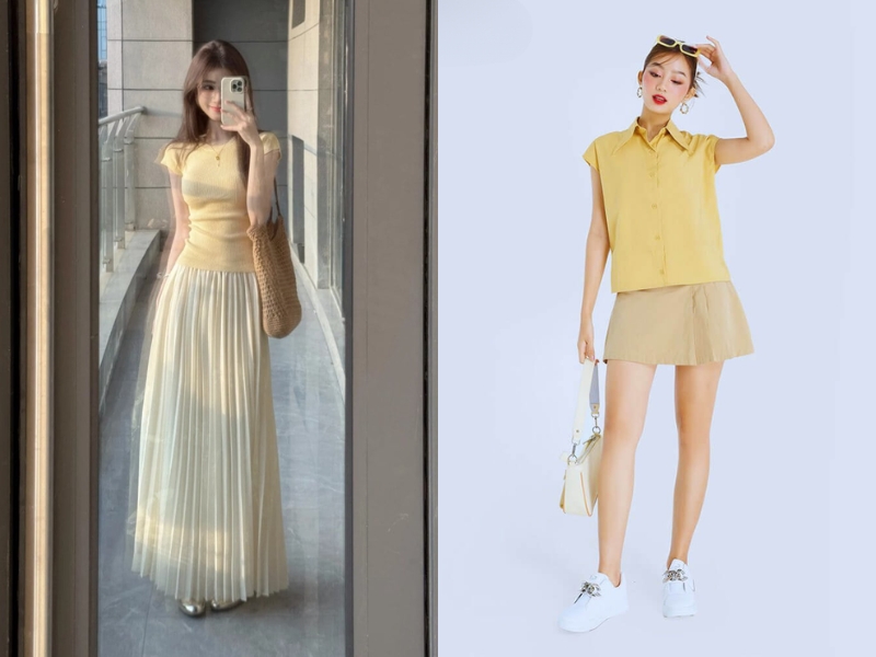 kết hợp màu vàng với màu gì