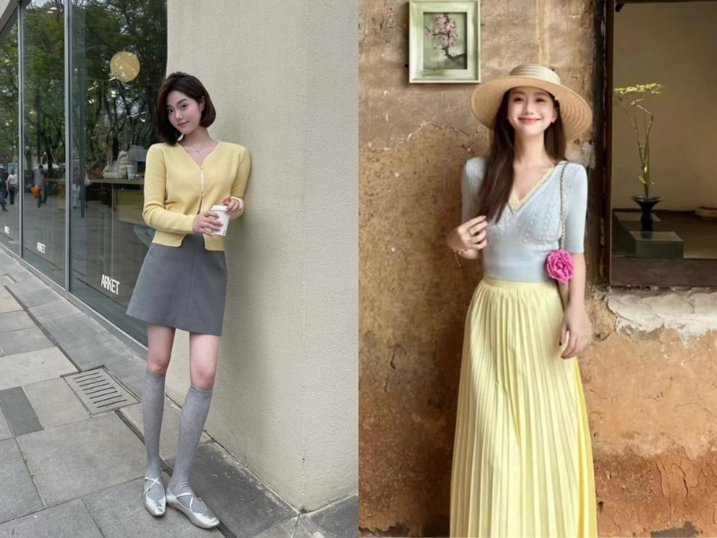 cách phối đồ màu vàng