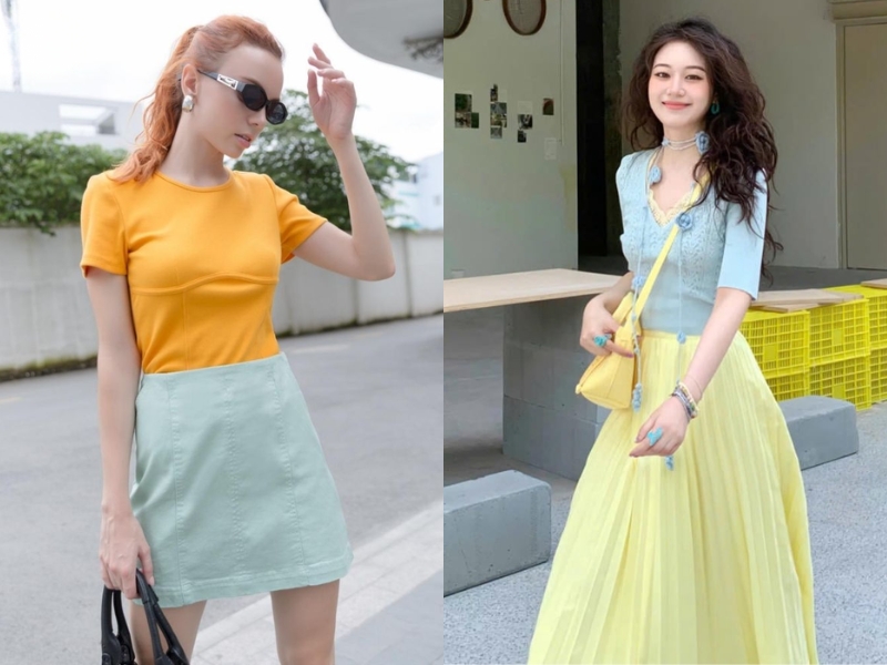 màu vàng kết hợp màu gì