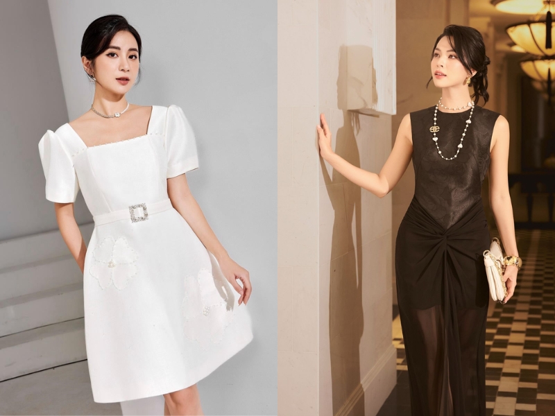 đầm tafta đẹp