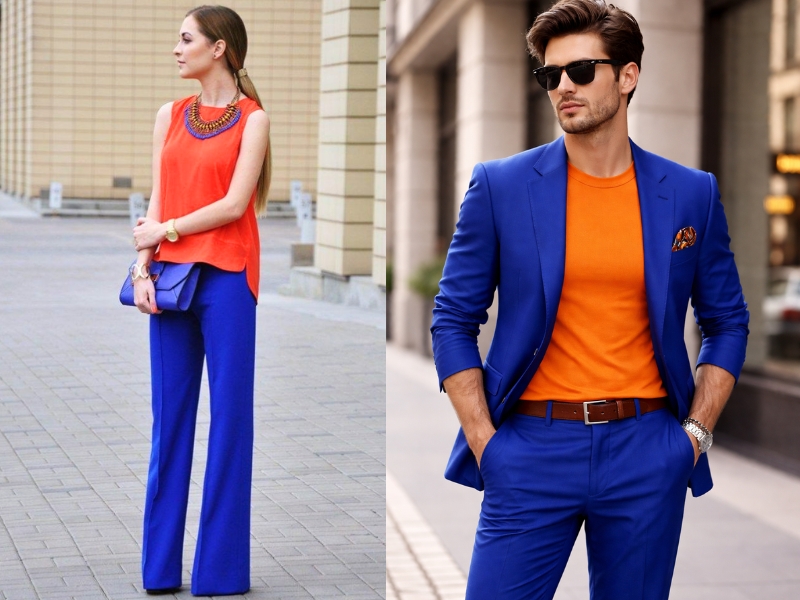 quần xanh coban mặc với áo màu gì