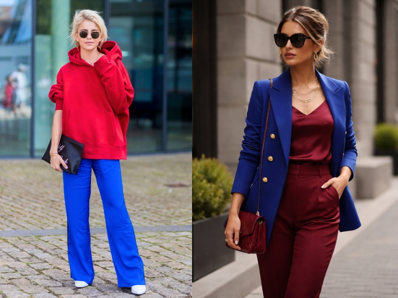 quần màu xanh coban kết hợp với áo màu gì