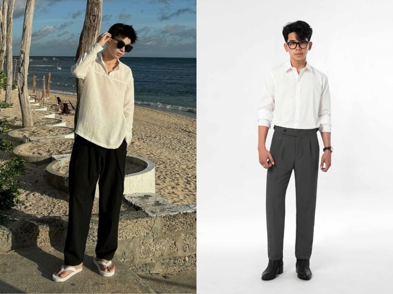 cách phối đồ cho nam cao 1m60