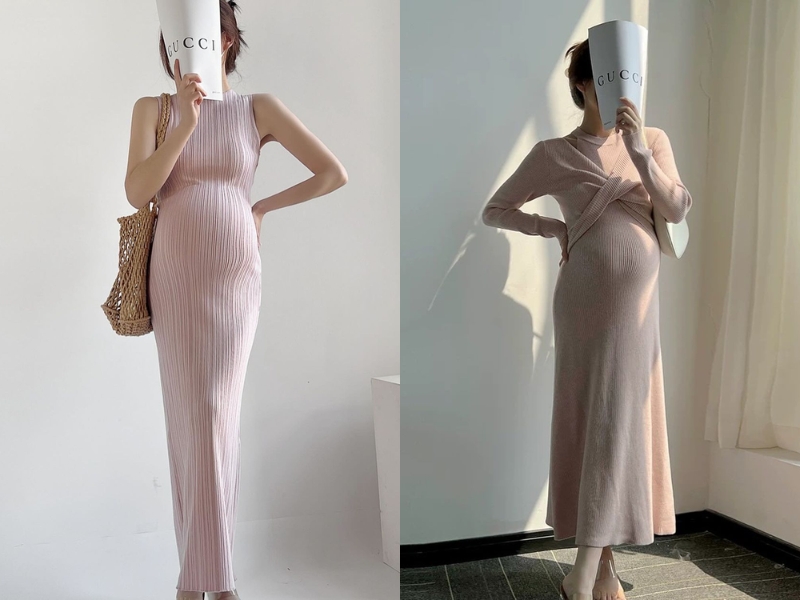 váy bầu đẹp mùa hè