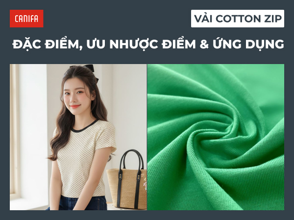 vải cotton zip là gì