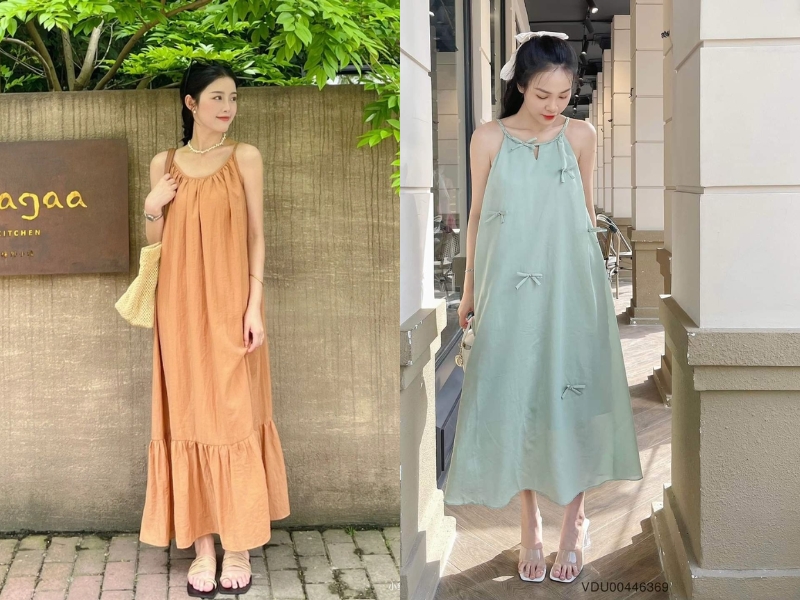 váy bầu mùa hè