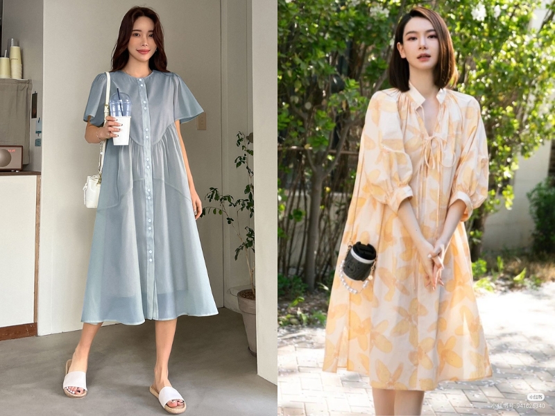 váy bầu đẹp mùa hè