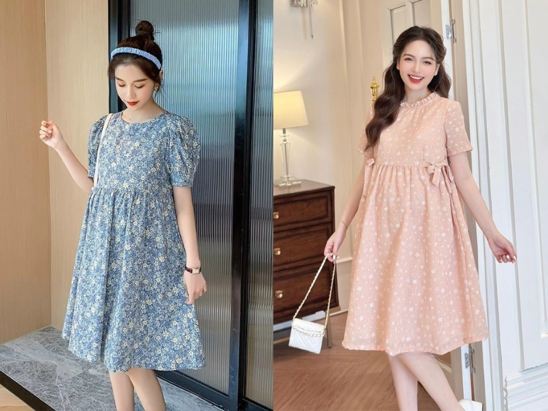 váy bầu mùa hè