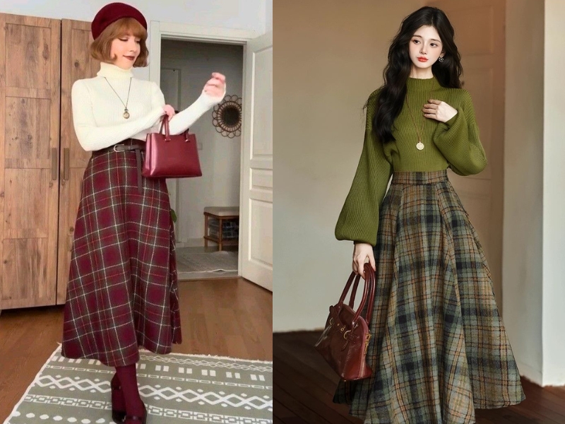 cách mặc váy mã diện