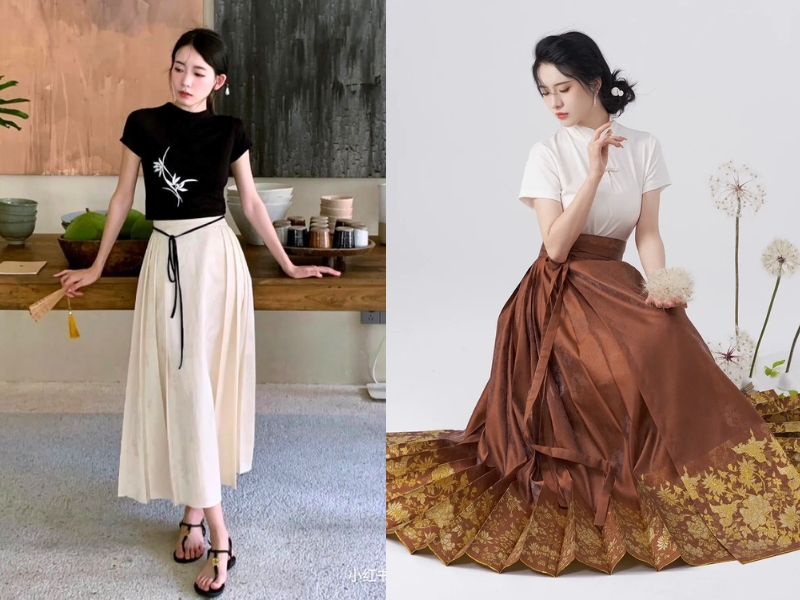 cách mặc váy mã diện