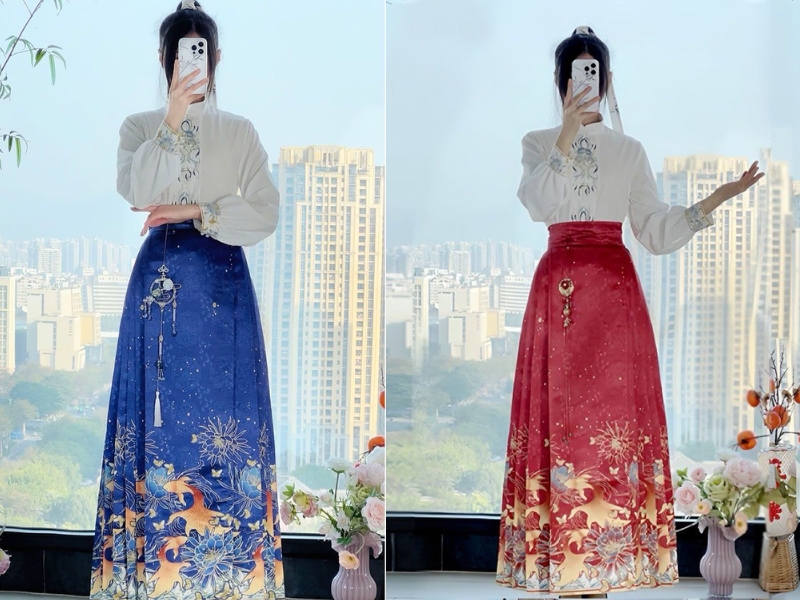 cách mặc váy mã diện