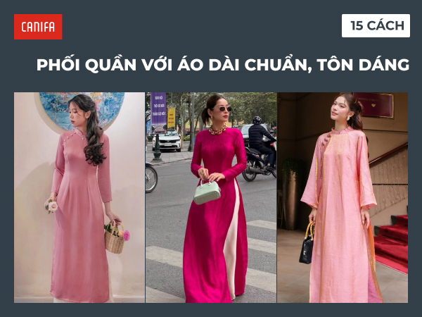 áo dài hồng mặc quần màu gì