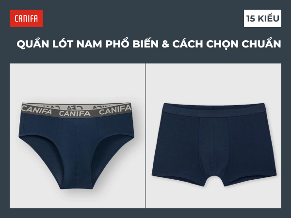 các loại quần lót nam