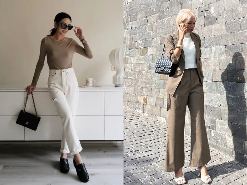 cách phối màu quần áo nữ