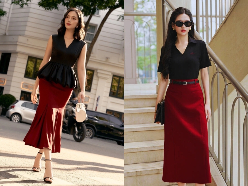 cách phối màu quần áo nữ đẹp