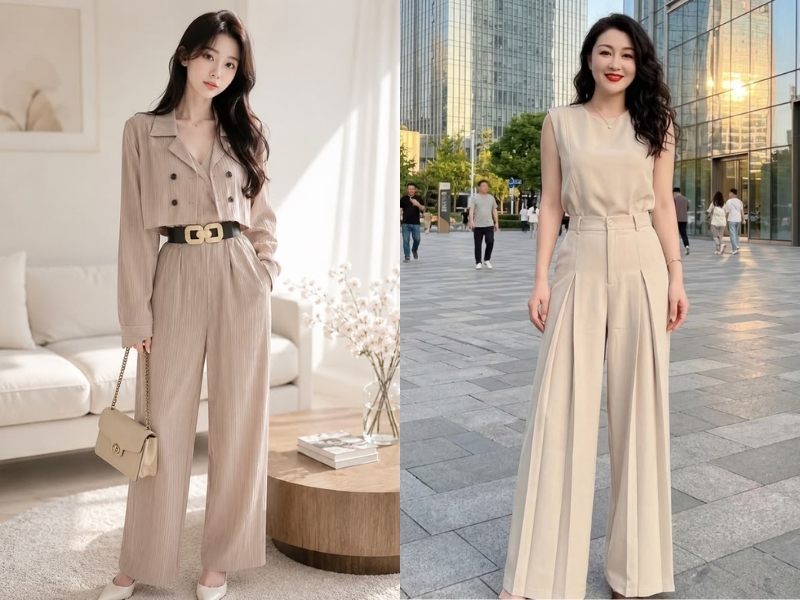 bảng phối màu quần áo nữ