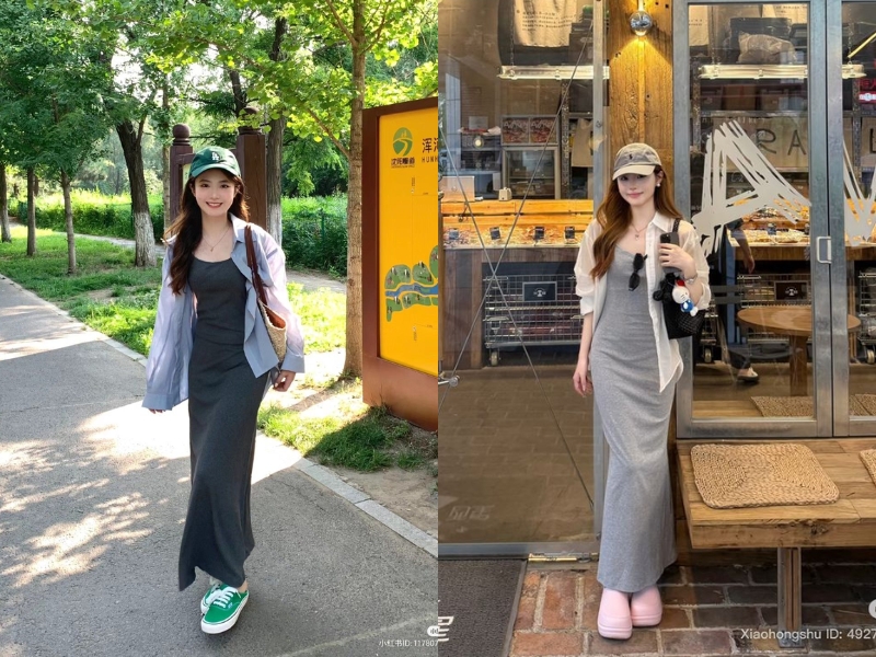 style áo sơ mi khoác ngoài nữ