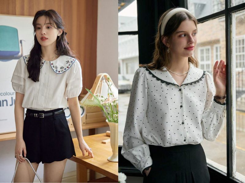 các mẫu áo sơ mi nữ cách điệu đẹp