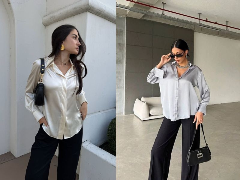 các mẫu áo sơ mi nữ cách điệu đẹp