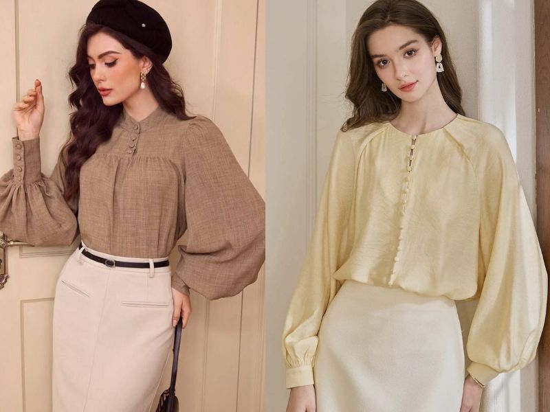 các mẫu áo sơ mi nữ cách điệu đẹp