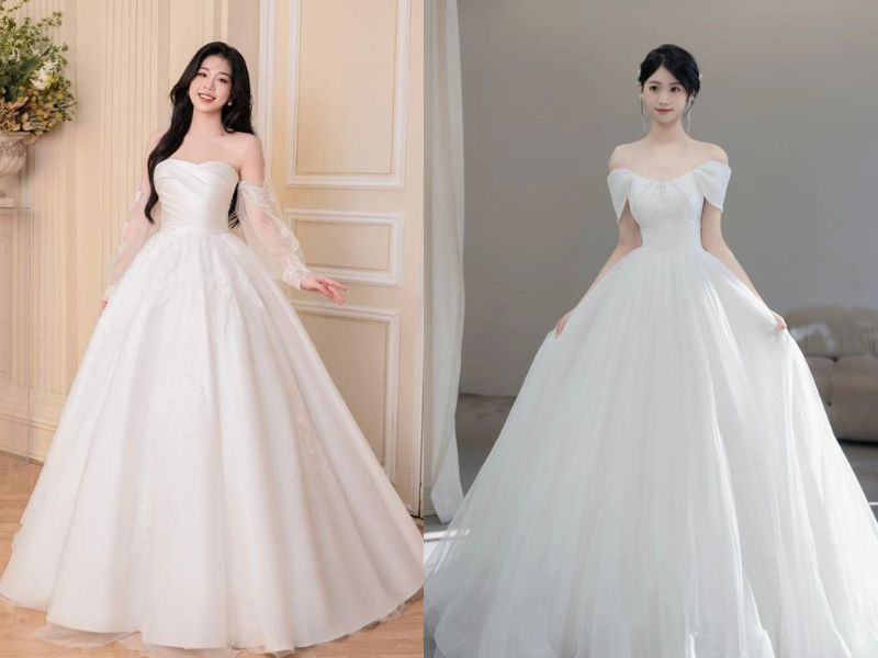 đầm trễ vai