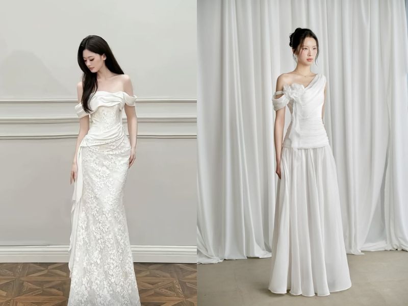 đầm trễ vai