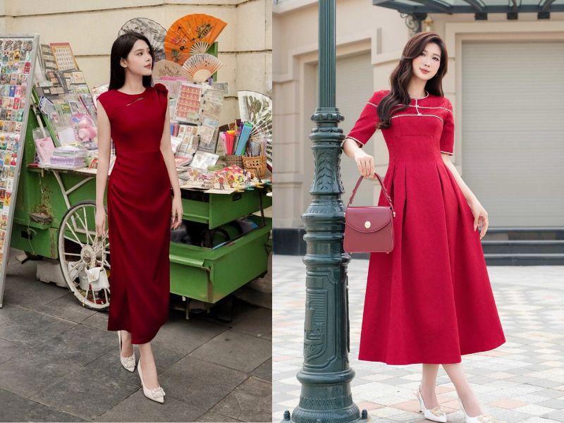 đầm dự tiệc cho mẹ sau sinh