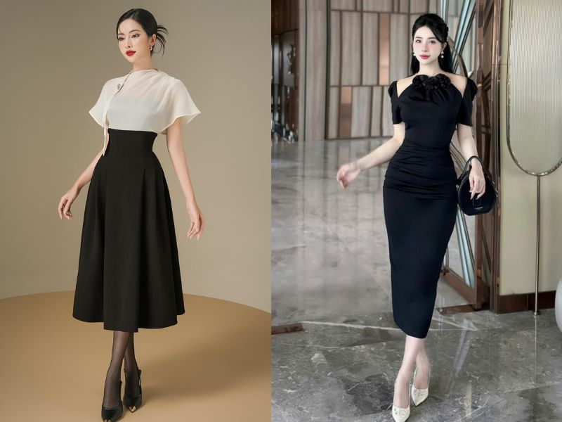 đầm dự tiệc cho mẹ sau sinh