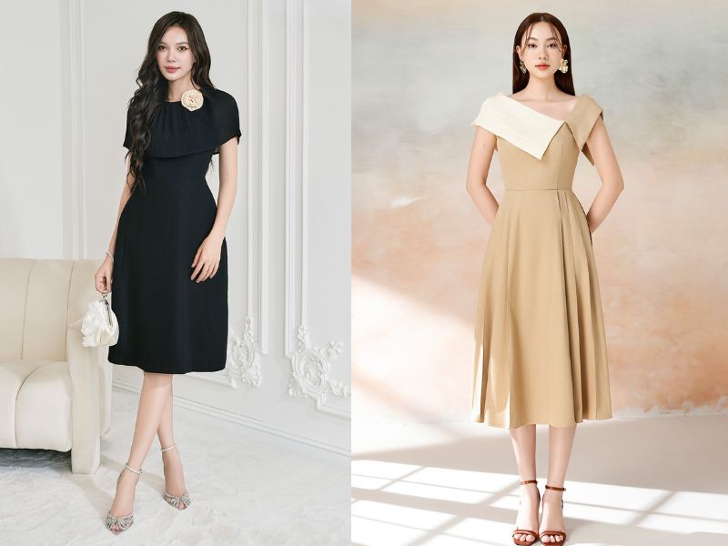 đầm dự tiệc cho mẹ sau sinh