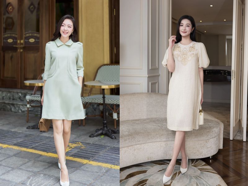 đầm dự tiệc cho mẹ và bé