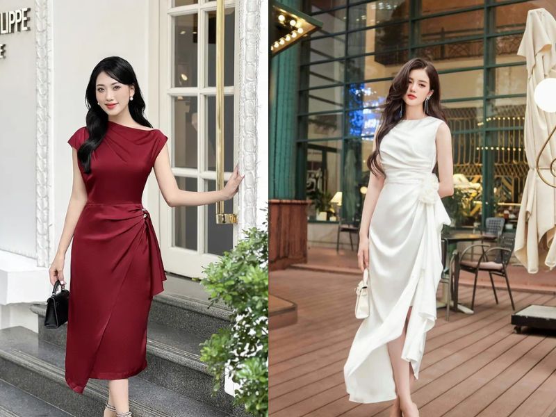 đầm dự tiệc cho mẹ sau sinh