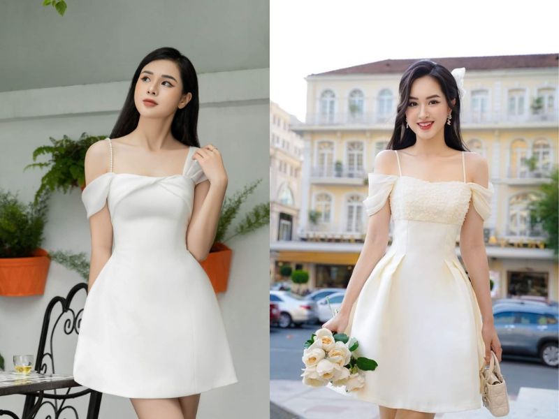 đầm trễ vai