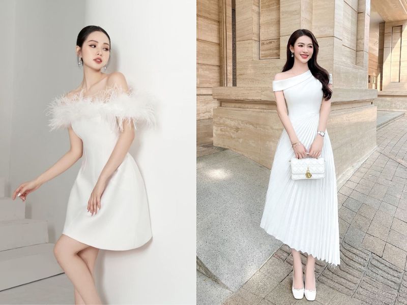 đầm trễ vai