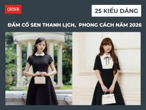 đầm cổ sen