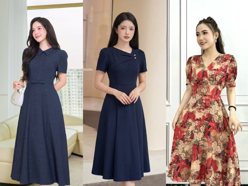 Đầm suông chữ A